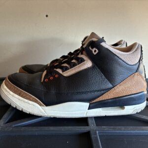 air jordan 3 black/desert elephant men's size 11.5 retro jordan 2022