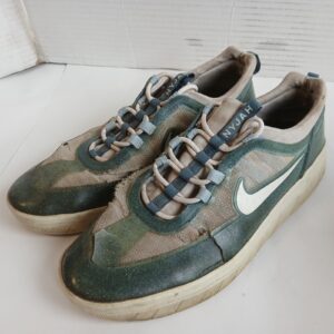 nike sb nyjah huston free 2 sb ash green skateboarding shoes men's 10.5