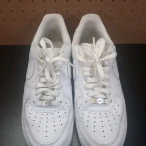 nike air force 1 07' mens shoes size 9 white leather low top af1 cw2288 111