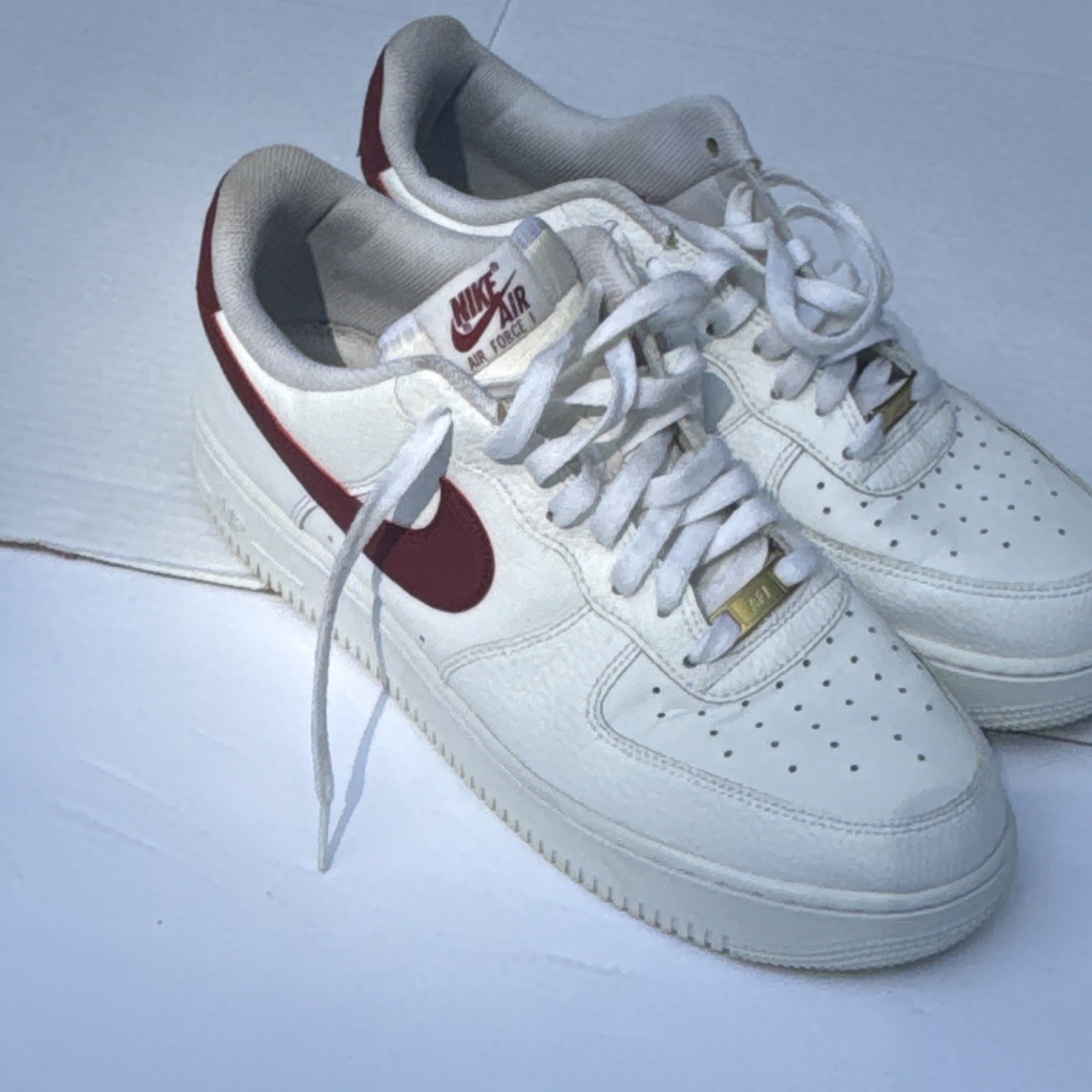 nike air force 1 low white/team red leather men’s cz0326 100 nike air force 1 low white/team red leather men’s cz0326 100