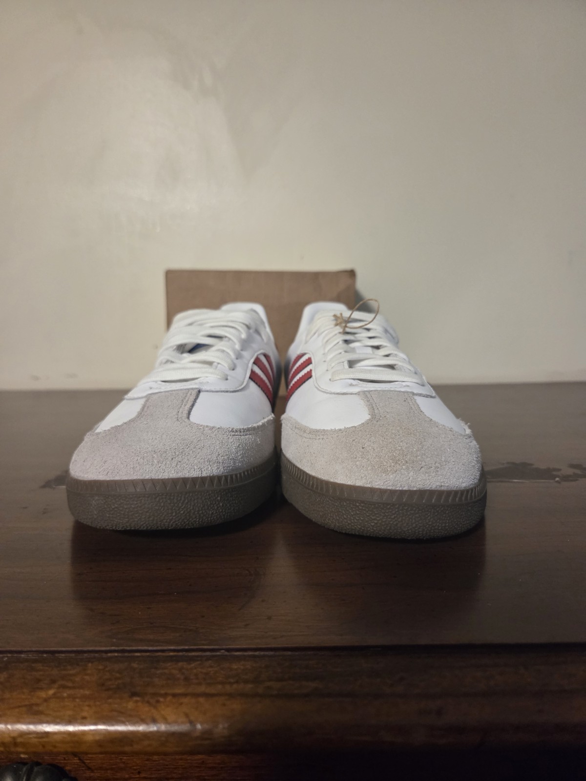 adidas originals samba og white better scarlet men's sz 14 worn once adidas originals samba og white better scarlet men's sz 14 worn once