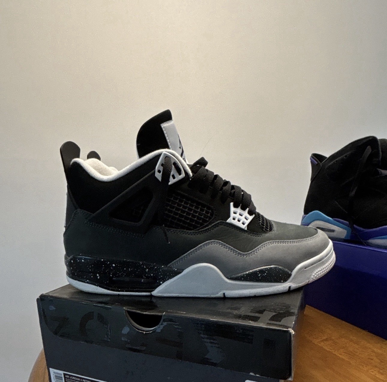 jordan air jordan 4 retro fear 2024 black/white/anthracite fq8138 002 jordan air jordan 4 retro fear 2024 black/white/anthracite fq8138 002