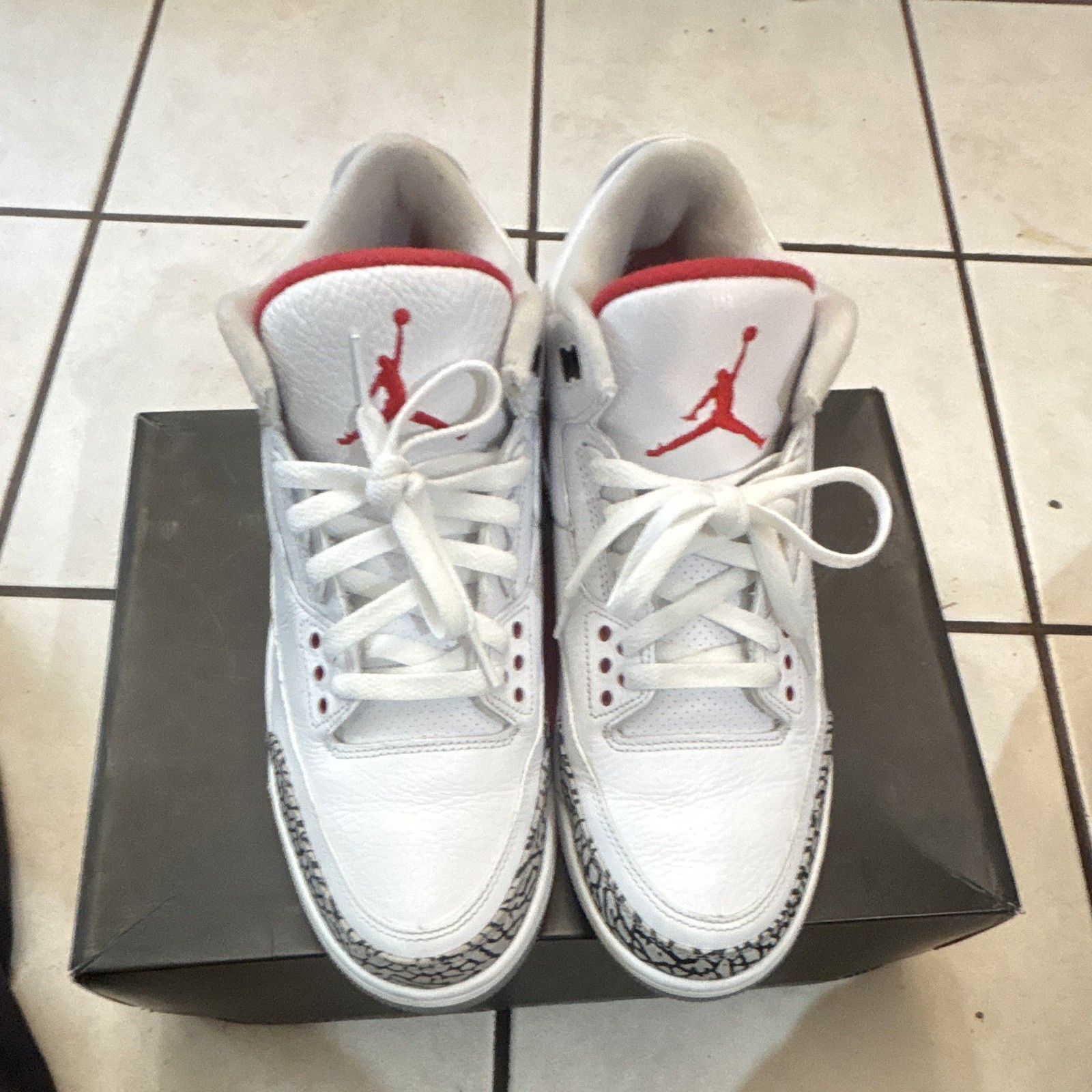 jordan air jordan 3 retro '88 white fire red cement grey black 2013 580775 160 jordan air jordan 3 retro '88 white fire red cement grey black 2013 580775 160