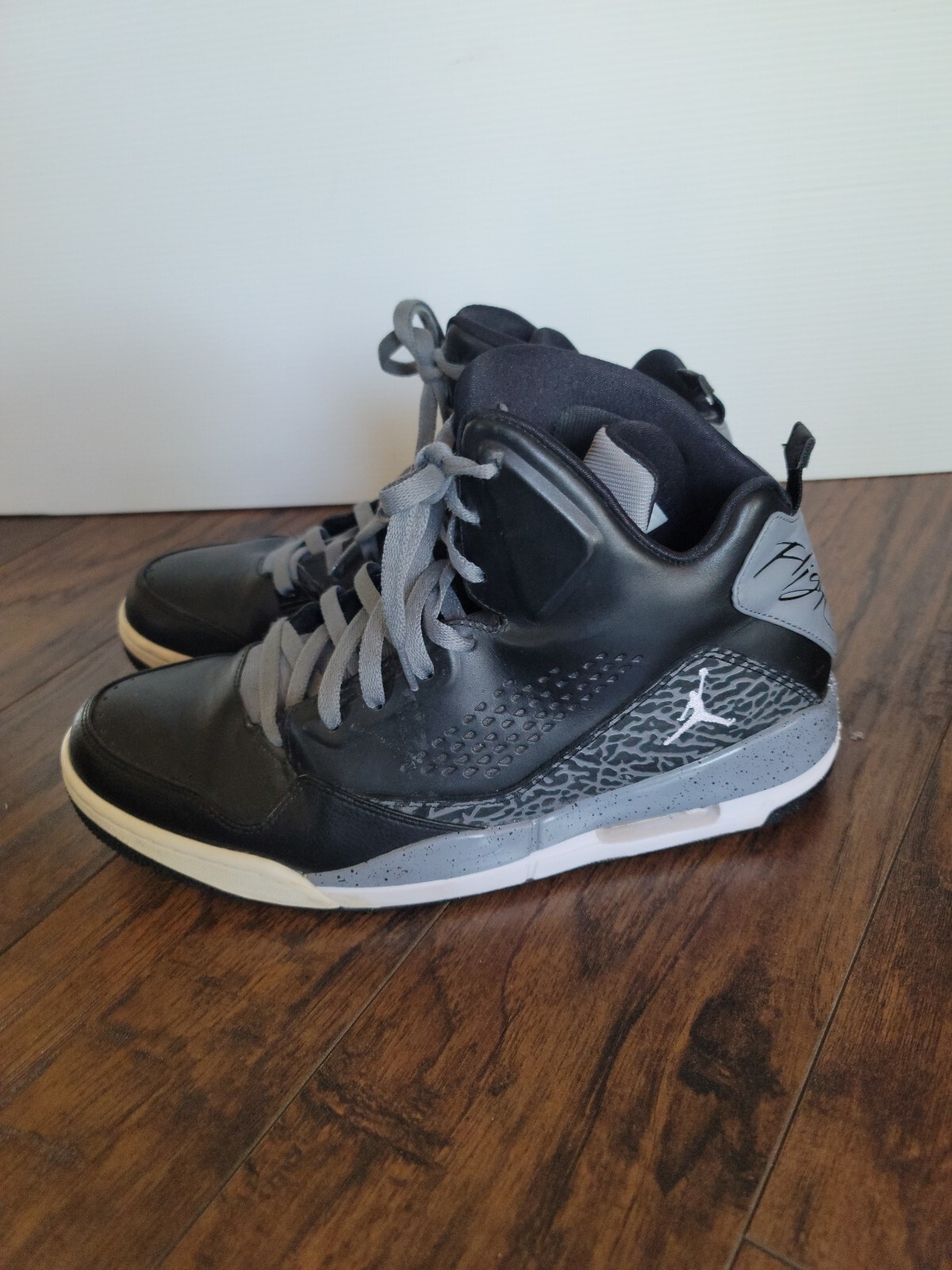 2014 nike air jordan sc 3 prem flight black gray white mens 12 641444 003 2014 nike air jordan sc 3 prem flight black gray white mens 12 641444 003