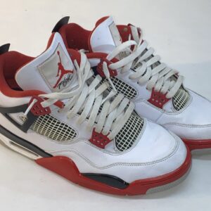 jordan air jordan 4 retro fire red white/black/tech grey dc7770 160 size 10.5