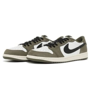 nike air jordan 1 retro low og shoes medium olive black hq6998 200 men's new