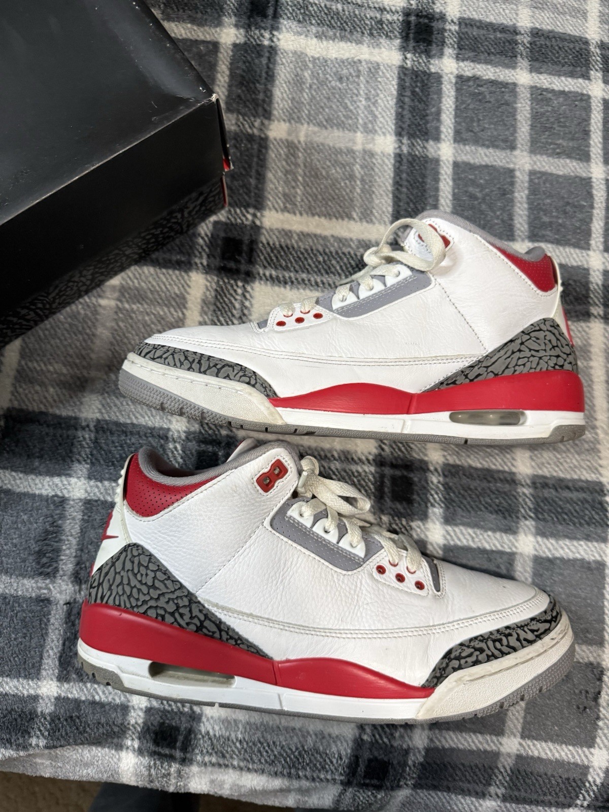 9.5m clean jordan air jordan 3 retro fire red used og all 9.5m clean jordan air jordan 3 retro fire red used og all
