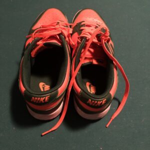 size 12 nike dunk low miami hurricanes orange green (dd1391 300)
