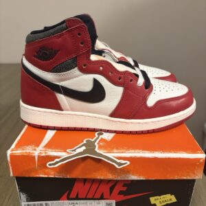 jordan 1 retro high og chicago reimagined lost & found 2022 (gs) size 6y ds