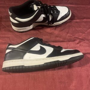 nike shoes mens 7y dunk low panda black white leather classic caasual sneakers