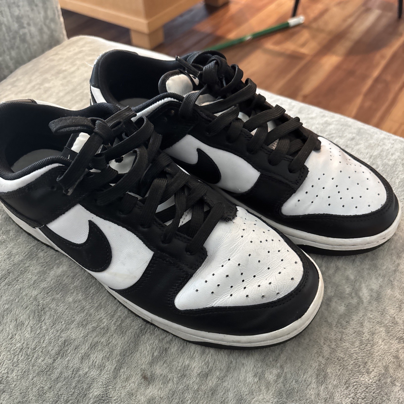 nike dunk low casual shoes black/white panda dunks, size 9, dd1391 100 nike dunk low casual shoes black/white panda dunks, size 9, dd1391 100