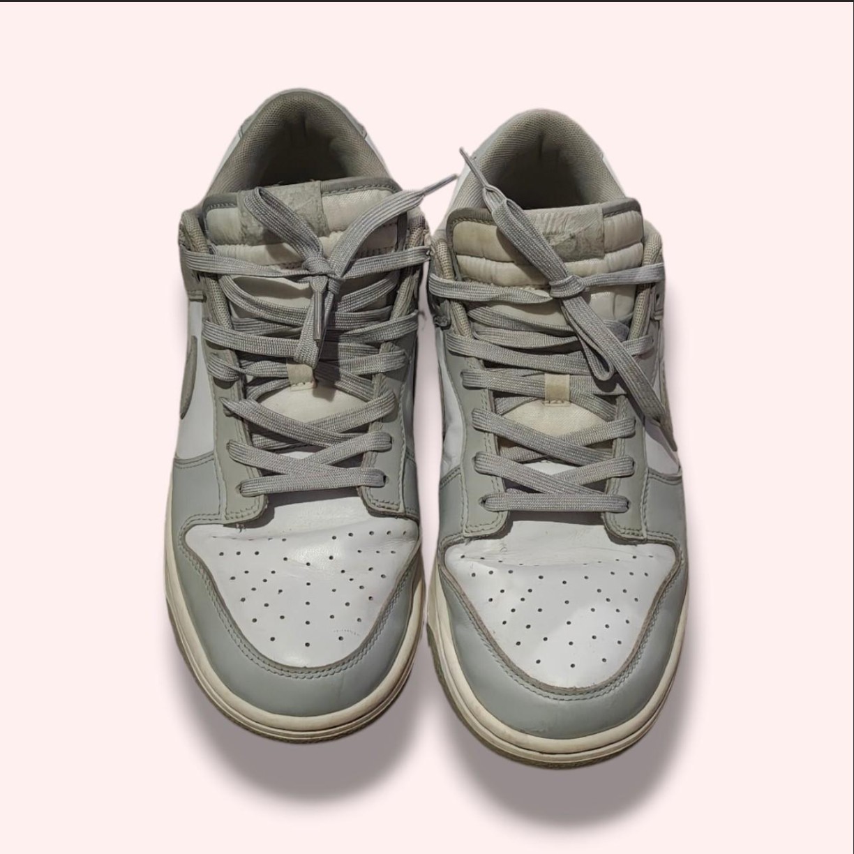 nike dunk low men's size 10 trainers grey/white nike dunk low men's size 10 trainers grey/white