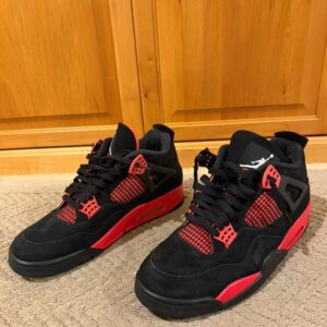 size 12 jordan 4 retro mid red thunder