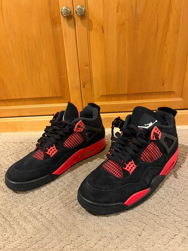 size 12 jordan 4 retro mid red thunder size 12 jordan 4 retro mid red thunder