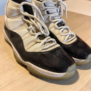 jordan air jordan 11 retro concord black white high top athletic sneakers