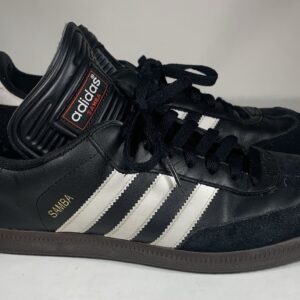 adidas samba classic low 034563 | men’s size 9 | black leather sneakers used