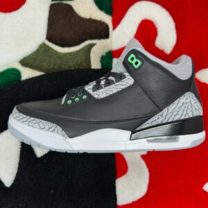 air jordan 3 retro green glow ct8532 031 men's 10 *vnds*