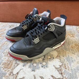 nike air jordan 4 retro bred reimagined 2024 fv5029 006 beaters iv mens sz 10.5