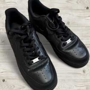 nike air force 1 '07 triple black men's low top leather sneakers cw2288 001